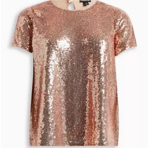 Sequin Rose Gold Top